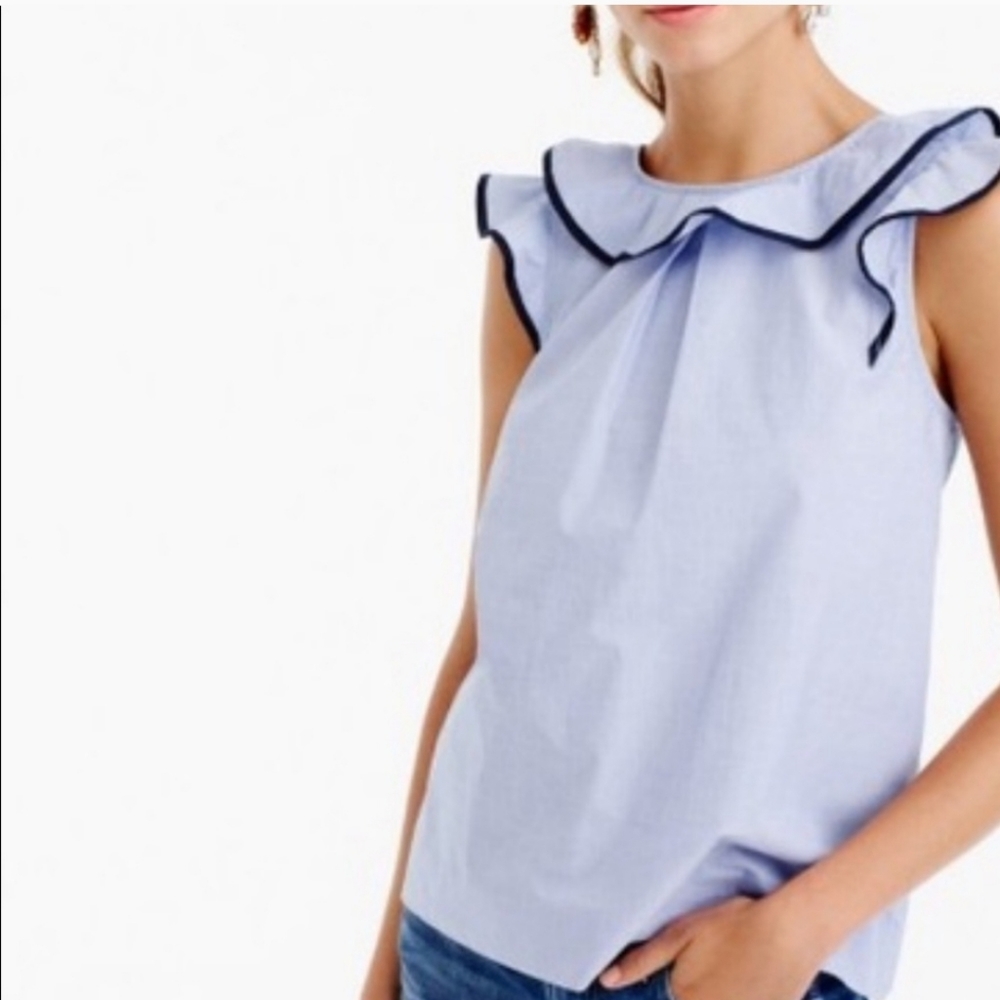 J. Crew Ruffle Tank